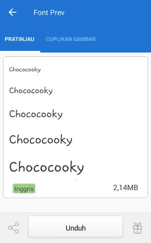 merubah font Aldo S12 Galaxy